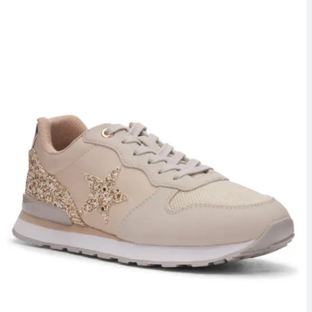 Vintage Havana Ronit Glitter Sneakers- Washed Gold